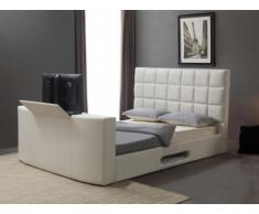 Polsterbett mit TV-Lift Profusion - 160x200cm - Weiß
