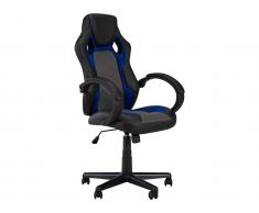 Bürostuhl DRIVER II - Höhenverstellbar - Schwarz & Blau