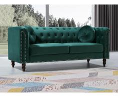 Sofa 3-Sitzer - Samt - Grün - TURNER
