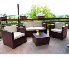 Lounge Sitzgruppe Sophie II (4-tlg.) - Braun
