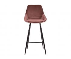 Barhocker 2er-Set MASURIE - Samt - Terrakotta