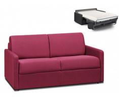 Schlafsofa 2-Sitzer Stoff CALIFE - Fuchsia - Liegefläche: 120 cm - Matratzenhöhe: 18cm