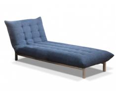 Chaiselongue Schlafsofa Stoff Hornet - Blau
