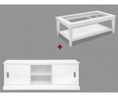 Sparset Gerande: Couchtisch + TV-Möbel Gerande (2-tlg.)