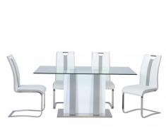 Essgruppe CIARA : Esstisch + 4 Stühle