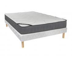 Matratzen-Bettgestell-Set BABYLONE - Taschenfederkern & Memory Schaum - 140 x 190 cm