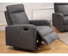 Relaxsessel Fernsehsessel CARLINA - Stoff - Anthrazit