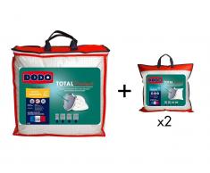 Sparset DODO: Bettdecke für milde Temperaturen 220 x 240 cm + 2 Kopfkissen TOTAL PROTECT 60 x 60 cm
