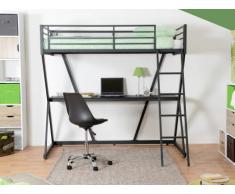 Hochbett mit Schreibtisch JOACHIM - 90x190cm