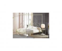Metallbett Himmelbett mit Lattenrost Imperatrice - 140x190cm