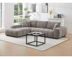 Ecksofa - Ecke links - Stoff - Grau - BERENIA