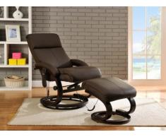 Massagesessel Leder Rodrigo - Braun