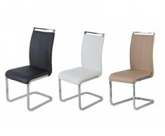 Stuhl Freischwinger 4er-Set Renata - Beige