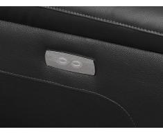 Relaxsofa Ecksofa Leder OLBIA - Schwarz - Ecke Rechts