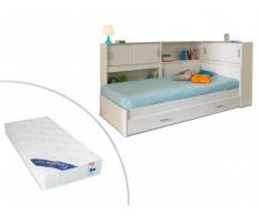 PARISOT Set Kinderbett mit Regal SNOOP + Matratze - 90x190cm