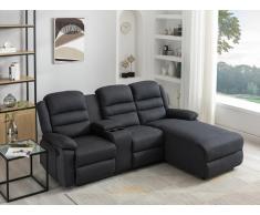 Ecksofa Relaxsofa - Ecke Rechts - Stoff - Anthrazit - MACEDONIA