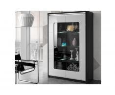 Vitrinenschrank mit LED-Beleuchtung PERCEPTION - 2 Türen
