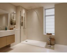 Duschtrennwand Seitenwand italienische Dusche - 120 x 200 cm - Chromfarben - DAREN