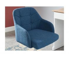 Bürostuhl MISSOURI - Höhenverstellbar - Stoff - Blau