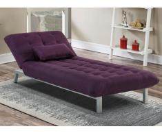 Chaiselongue Schlafsofa Stoff Hornet - Violett
