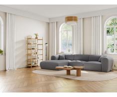 Großes Ecksofa - Ecke links - melierter Stoff - Grau - POGNI von Maison Céphy