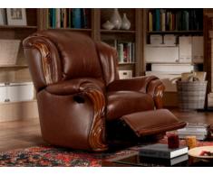 Relaxsessel Fernsehsessel Leder Loumea - Braun