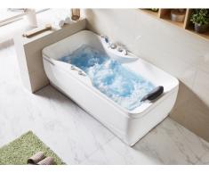 Whirlpool Badewanne GAVINO - 1 Person - 140 Liter - Ecke Links