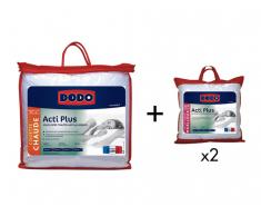 Sparset DODO: Bettdecke 220 x 240 cm + 2 Kopfkissen antiallergen ACTI PLUS II 65 x 65 cm