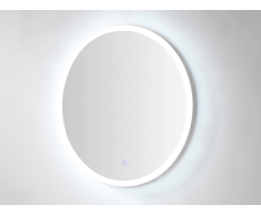 Badezimmerspiegel rund mit LED-Beleuchtung - beschlagfrei - D 60 cm - DANIELA