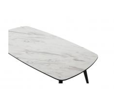 Couchtisch VALANCIA - Holz & Metall - Marmor-Optik