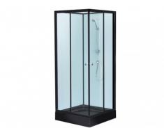 Eckdusche Glas Talia - Schwarz
