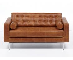 2-Sitzer Ledersofa Vittoria - Vintage Look
