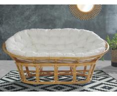 Sofa 2-Sitzer - Rattan - TELIA