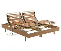 Elektrischer Lattenrost 2er-Set Doppelfederleisten HYPERION - 2x80x200 cm - OKIN-Motor