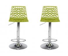 Barhocker 2er-Set Clark - Polypropylen - Grün