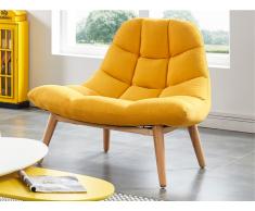 Lounge-Sessel Stoff Kribi - Gelb