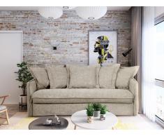 Schlafsofa mit Matratze 3-Sitzer PINATO - Stoff - Beige