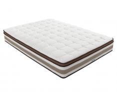 Taschenfederkernmatratze 7 Zonen Memory Schaum & Latex SOUVERAIN - 140x190 cm
