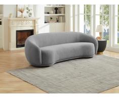 Sofa 3-Sitzer - Bouclé-Stoff - Grau - BOVANA von Pascal Morabito