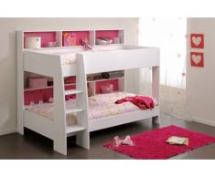 PARISOT Etagenbett TAM-TAM + Lattenrost - 2x90x200cm - Rosa