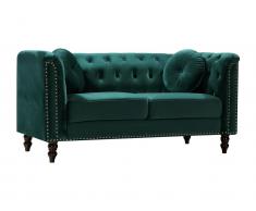 Sofa 2-Sitzer - Samt - Grün - TURNER