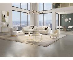 Ecksofa Leder 5-Sitzer - Büffelleder - Elfenbein - Ecke Links - CAIPI von PASCAL MORABITO