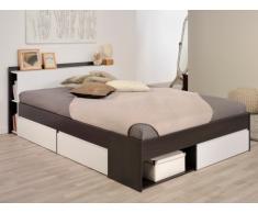 PARISOT Bett mit Stauraum Most - Verstellbar 160x200cm - Braun