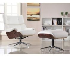 Relaxsessel Fernsehsessel Leder Soprano + Leder Fußhocker