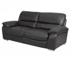 Ledersofa 3-Sitzer SILVESTER - Braun
