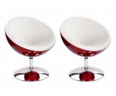 Lounge-Sessel 2er-Set Universe Rot