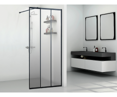 Duschtrennwand Seitenwand italienische Dusche ATALIA - 90 x 200 cm