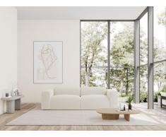 Sofa 4-Sitzer - Bouclé-Stoff - Weiß - POGNI von Maison Céphy
