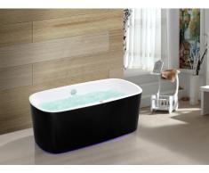 LED-Whirlpool Badewanne SIRGAO - 1 Person - 155 L - Schwarz