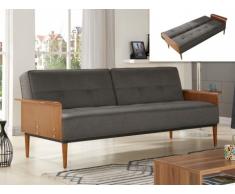 Schlafsofa Klappsofa 3-Sitzer Stoff Vagli